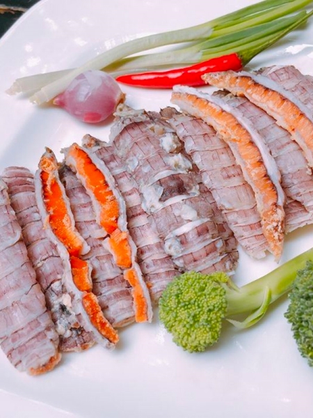 Thịt tôm tích lột sẵn (có gạch)